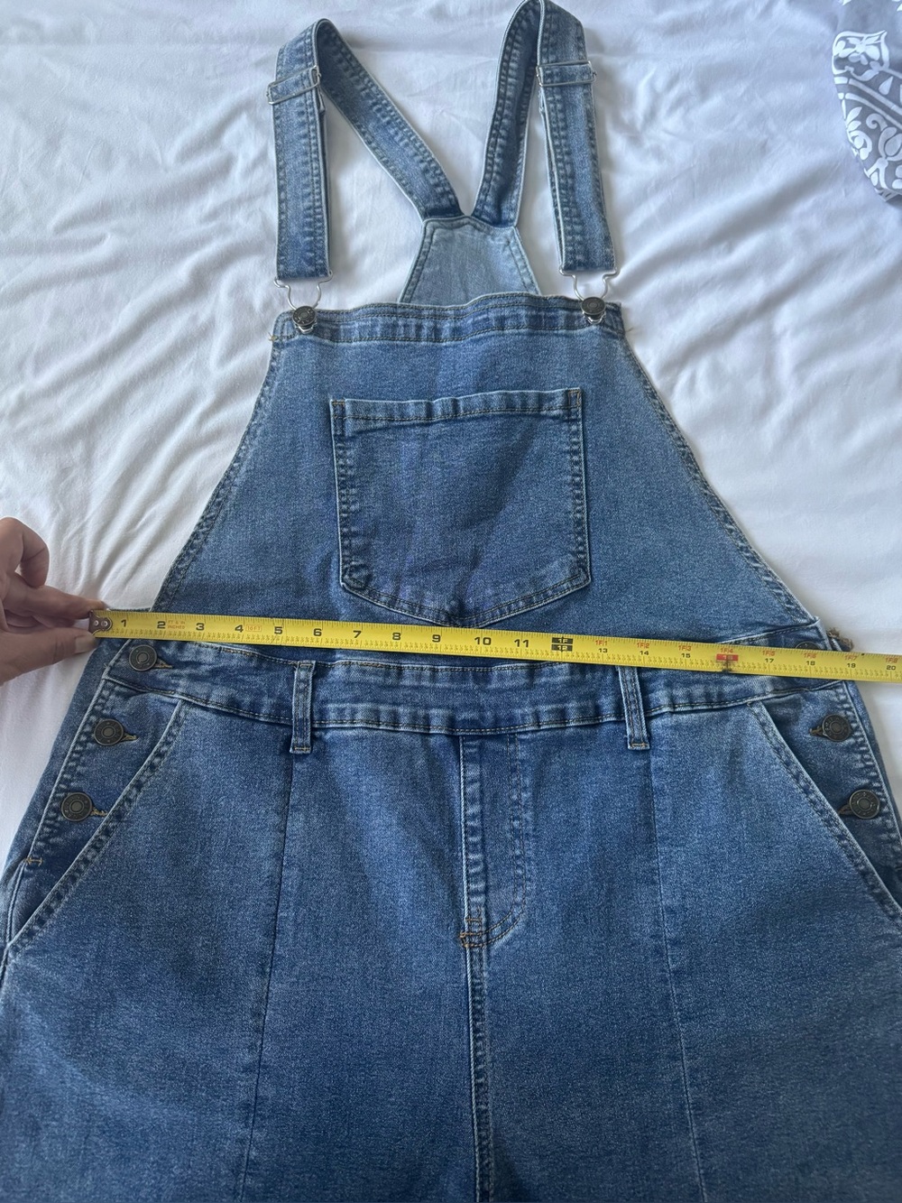 Classic Women’s STRETCHY Denim Overalls - Blue - Picture 5 of 5